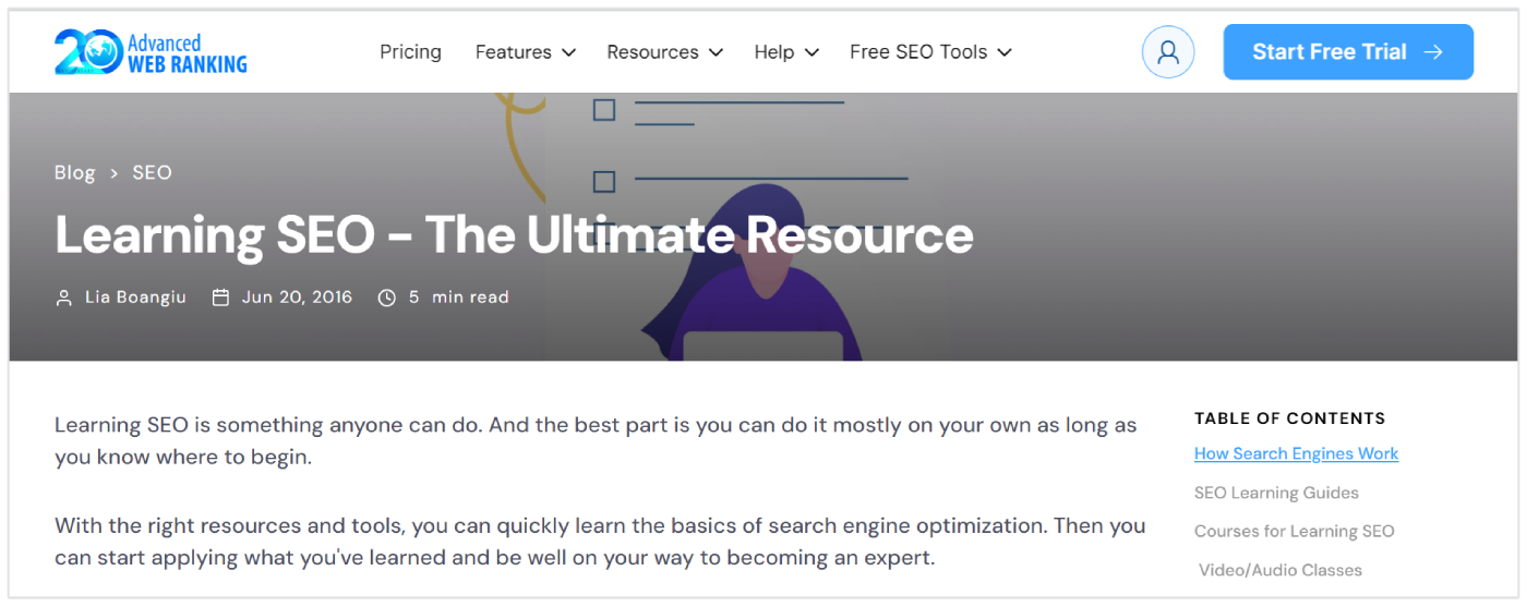 seo resource page